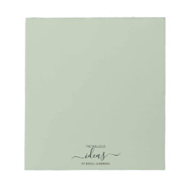 Bloco De Notas Painel de papel do Moen Sage Green Ideds