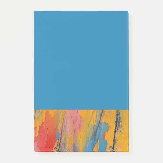 Bloco De Notas Paint Splatter colorido (Frente)