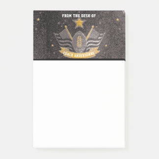 Bloco De Notas Pais do treinador americano de futebol americano D