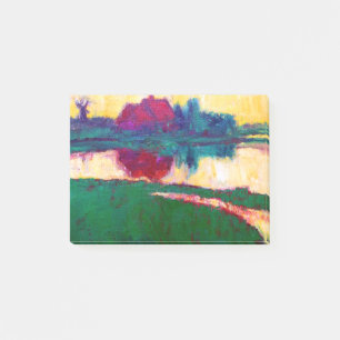 Bloco De Notas Paisagem de Emil Nolde com casa da quinta