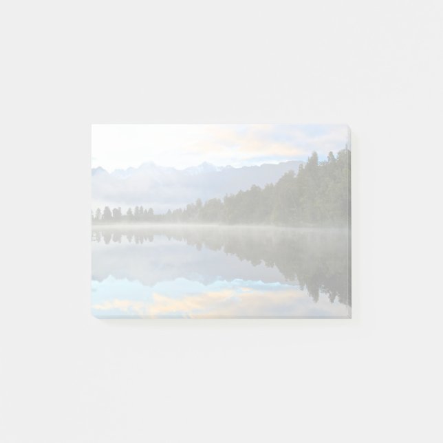 Bloco De Notas Paisagem de Reflexões da Manhã Inicial (Frente)