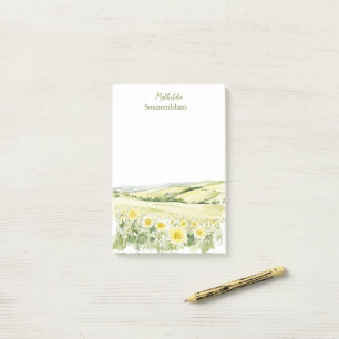 Bloco De Notas Paisagem floral de prado