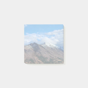 Bloco De Notas Paisagem Montanhosa com Teto de Neve Vista Cênica
