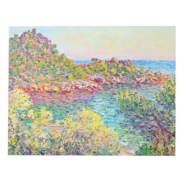 Bloco De Notas Paisagem perto de Monte Carlo (por Claude Monet) (Frente)