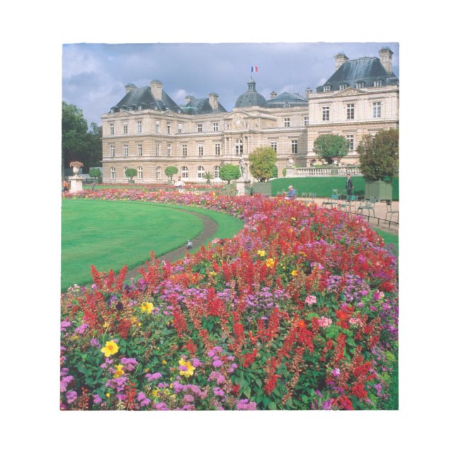 Bloco De Notas Palácio de Luxemburgo em Paris, França. (Frente)