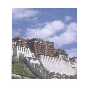 Bloco De Notas Palácio de Potala na montanha a casa do Dalai