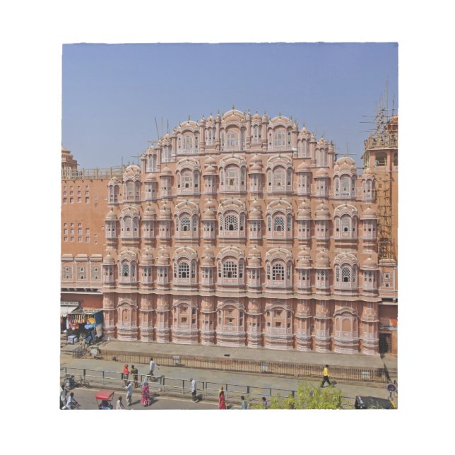 Bloco De Notas Palácio dos Ventos (Hawa Mahal), Jaipur, Índia, (Frente)