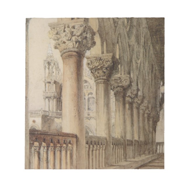 Bloco De Notas Palácio Ducal (por John Ruskin) (Frente)
