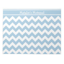 Pale Blue e White Chevrons