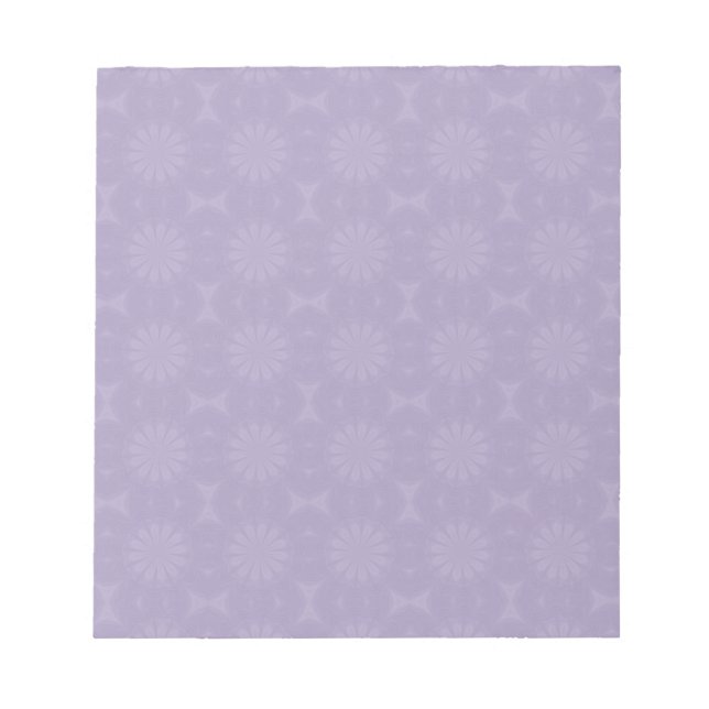 Bloco De Notas Pale Lilac Pattern (Frente)