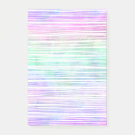 Bloco De Notas pale rainbow brush stroke stripes :