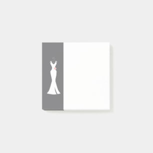 Bloco De Notas Palhaço branco elegante na Cinza - Design simples