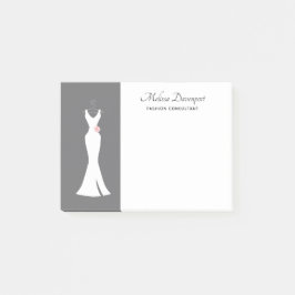 Bloco De Notas Palhaço branco elegante na Cinza - Design simples 