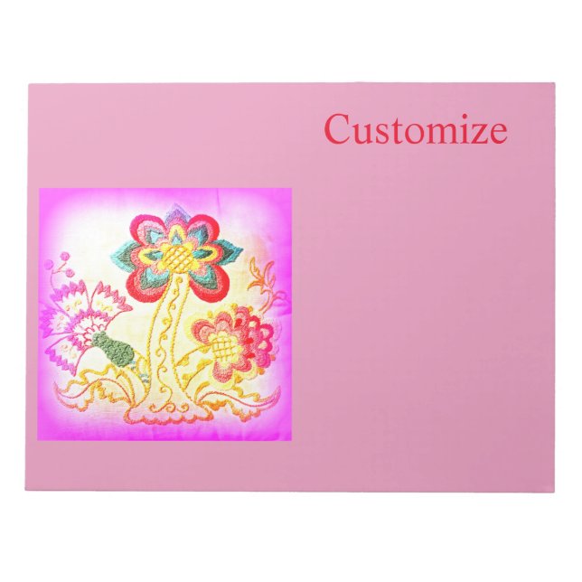 Bloco De Notas Palmeira rosa Thunder_Cove (Frente)