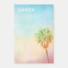 Bloco De Notas palmeira tropical natureza arte personalizar perso