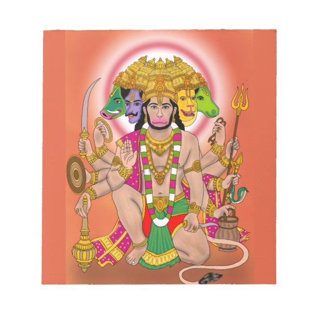 Bloco De Notas Panchmukhi Hanuman (Frente)