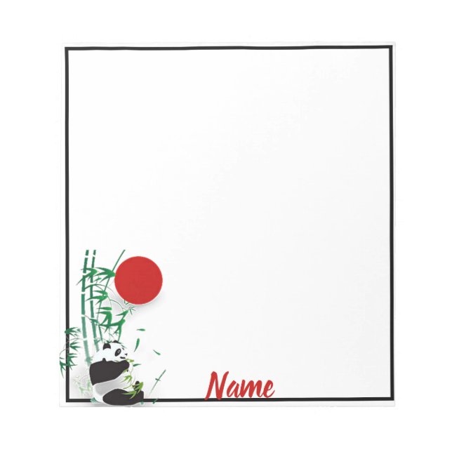 Bloco De Notas Panda   (Frente)