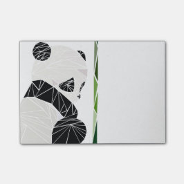 Bloco De Notas Panda triste geométrica