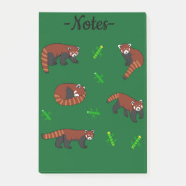 Bloco De Notas Panda Vermelho