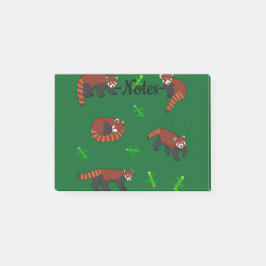 Bloco De Notas Panda Vermelho