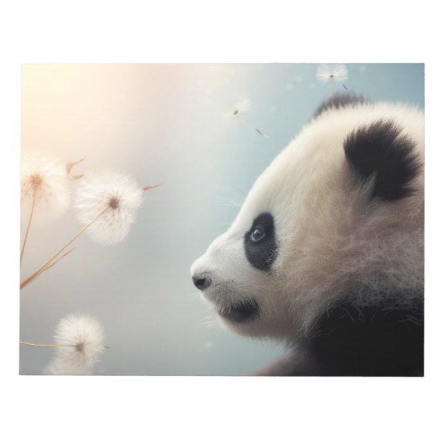 Bloco De Notas Panda Wild Animal Tranquilo Pacífico (Frente)