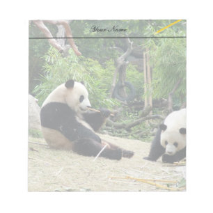 Bloco De Notas Pandas gigantes