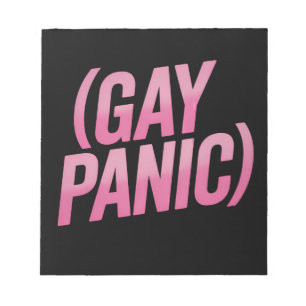 Bloco De Notas Pânico Gay Protesto Orgulho LGBTQ
