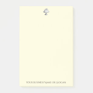 Bloco De Notas Panificação de Produtos de Bolo Elegante Amarelo S