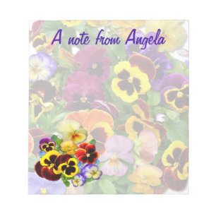 Bloco De Notas Pansy Notepad