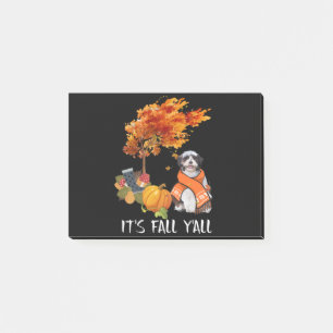 Bloco De Notas Pão Cão  Shih Tzu é Fall Yall