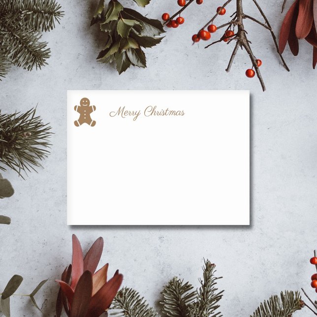 Bloco De Notas Pão de Natal (Gingerbread Man Post-it Notes)