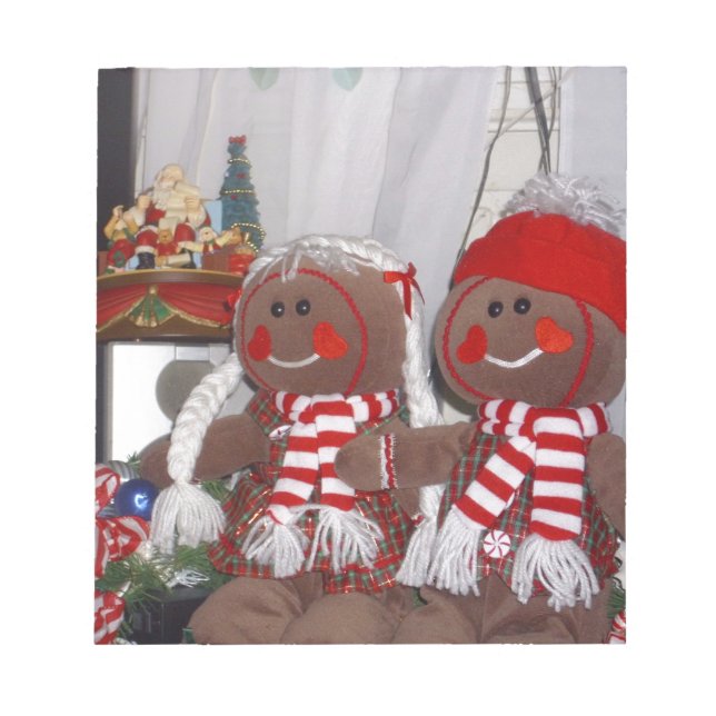 Bloco De Notas Pão de Natal Pingando Casais Pingando Animais Ench (Frente)
