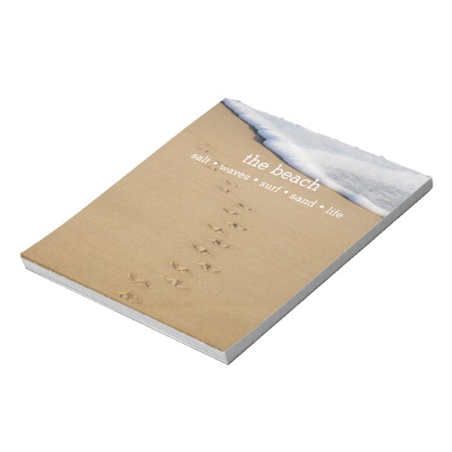 Bloco De Notas Pão de praia personalizado (Invertido)