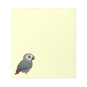 Bloco De Notas Papagaio-cinzento-de-timneh