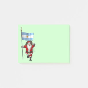 Bloco De Notas Papai Noel Com Alferes Da Argentina