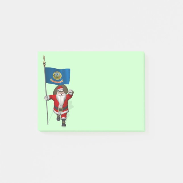 Bloco De Notas Papai Noel Com Alferes De Idaho (Frente)