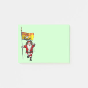 Bloco De Notas Papai Noel Com Bandeira De New Brunswick CDN