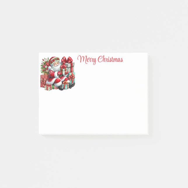 Bloco De Notas Papai Noel de Feriado (Frente)