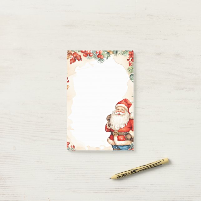 Bloco De Notas Papai Noel do Natal (Na mesa)