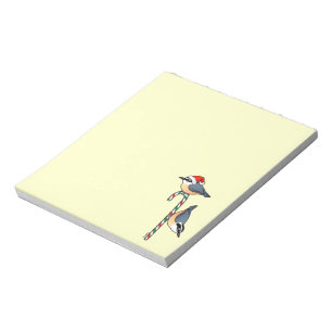 Bloco De Notas Papai noel do pica-pau-cinzento