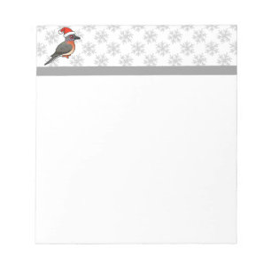 Bloco De Notas Papai noel do pombo de passageiro