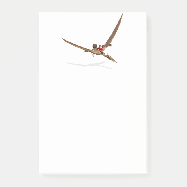 Bloco De Notas Papai Noel Em Quetzalcoatlus (Frente)