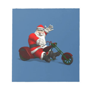 Bloco De Notas Papai Noel Em Trike