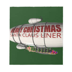 Bloco De Notas Papai Noel Em Zeppelin