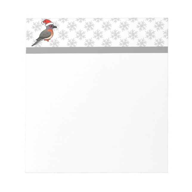 Bloco De Notas Papais noeis de pombos de passageiros (Frente)