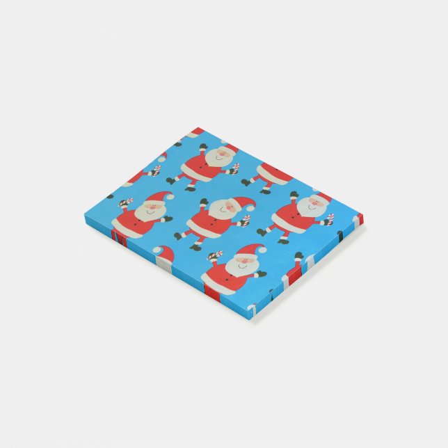 Bloco De Notas Papais Noéis Felizes (Inclinado)