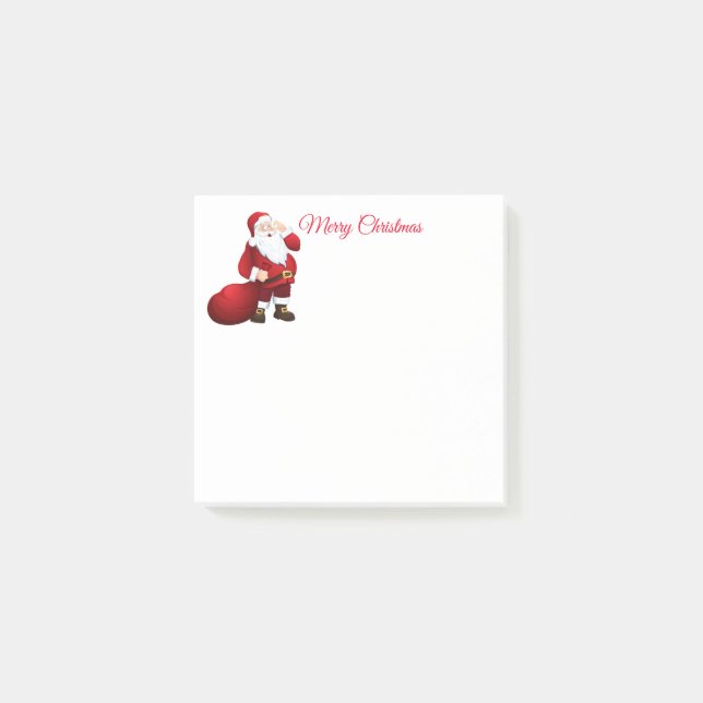 Bloco De Notas Papais noeis Postam Notas (Frente)