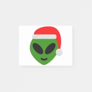 Bloco De Notas papais noeis verdes alienígena emoji