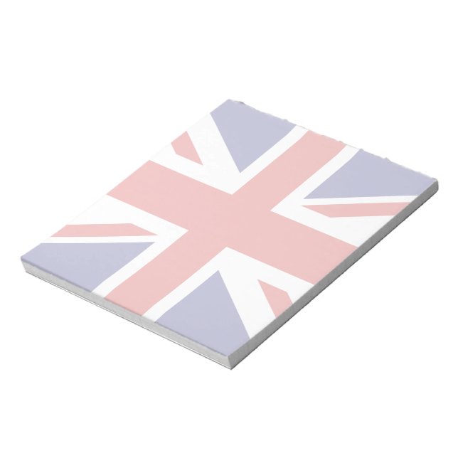 Bloco De Notas Papéis de bandeira britânica | Union Jack design (Invertido)