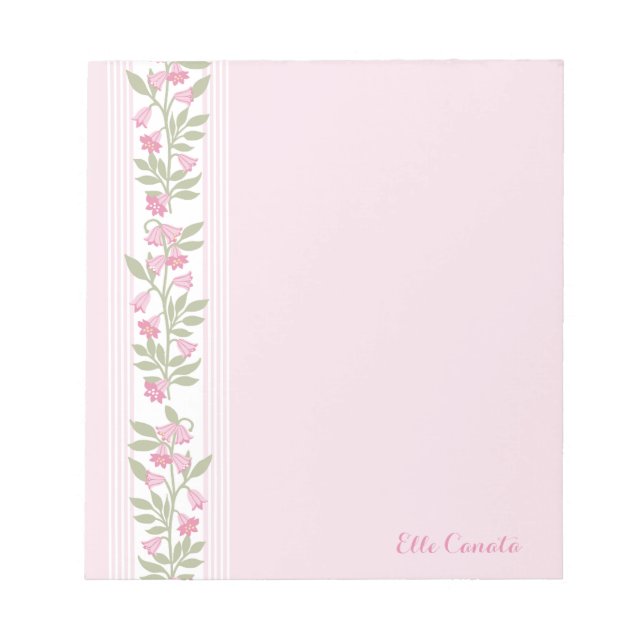 Bloco De Notas Papeis Personalizados Preppy Vines (Frente)